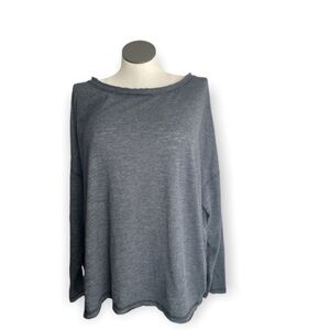 Chaser women’s Gray long sleeve T-shirt crew neck Nordstrom Sz 2X NWT